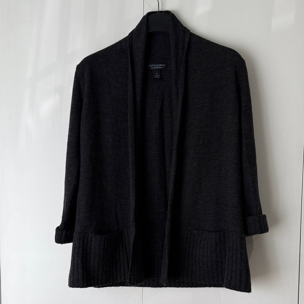 Cynthia Rowley Merino Wool  Cardigan Sweater
